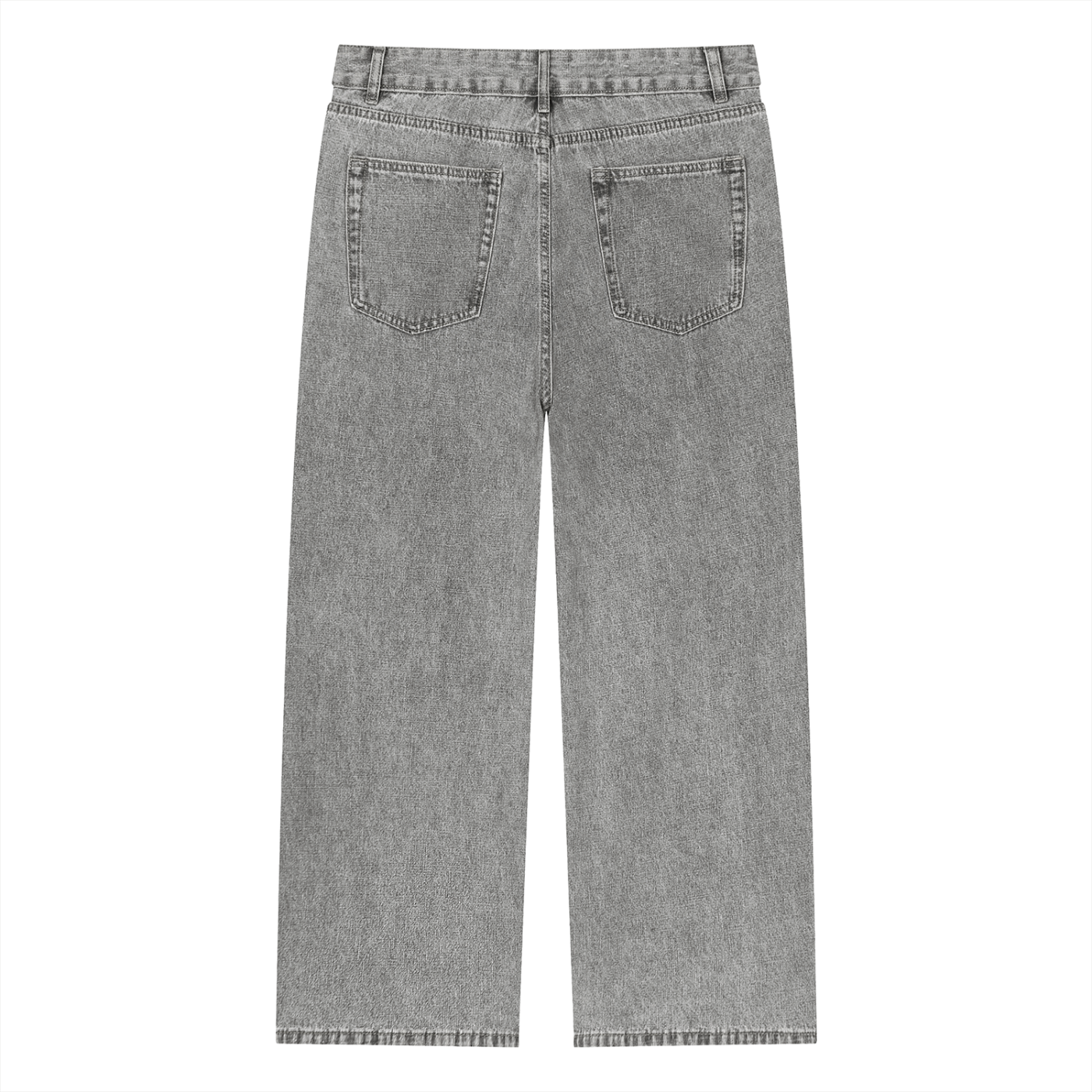 Vintage Wash Straight Leg Jeans