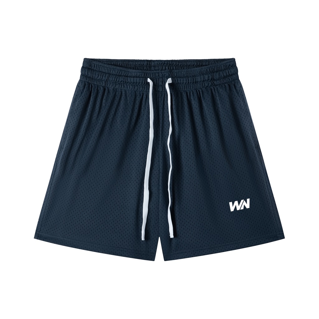 Navy Blue Mesh Shorts