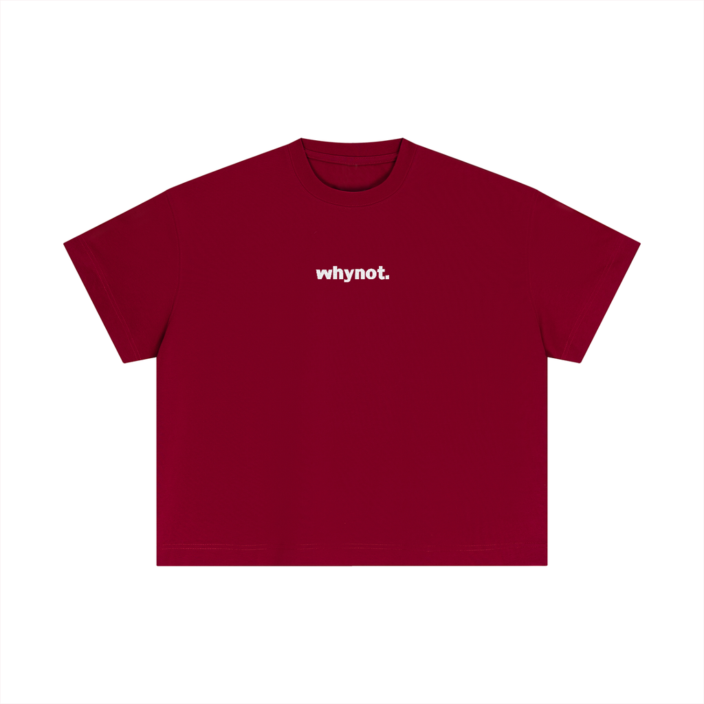 Statement Embroidered Cotton Boxy T-Shirt