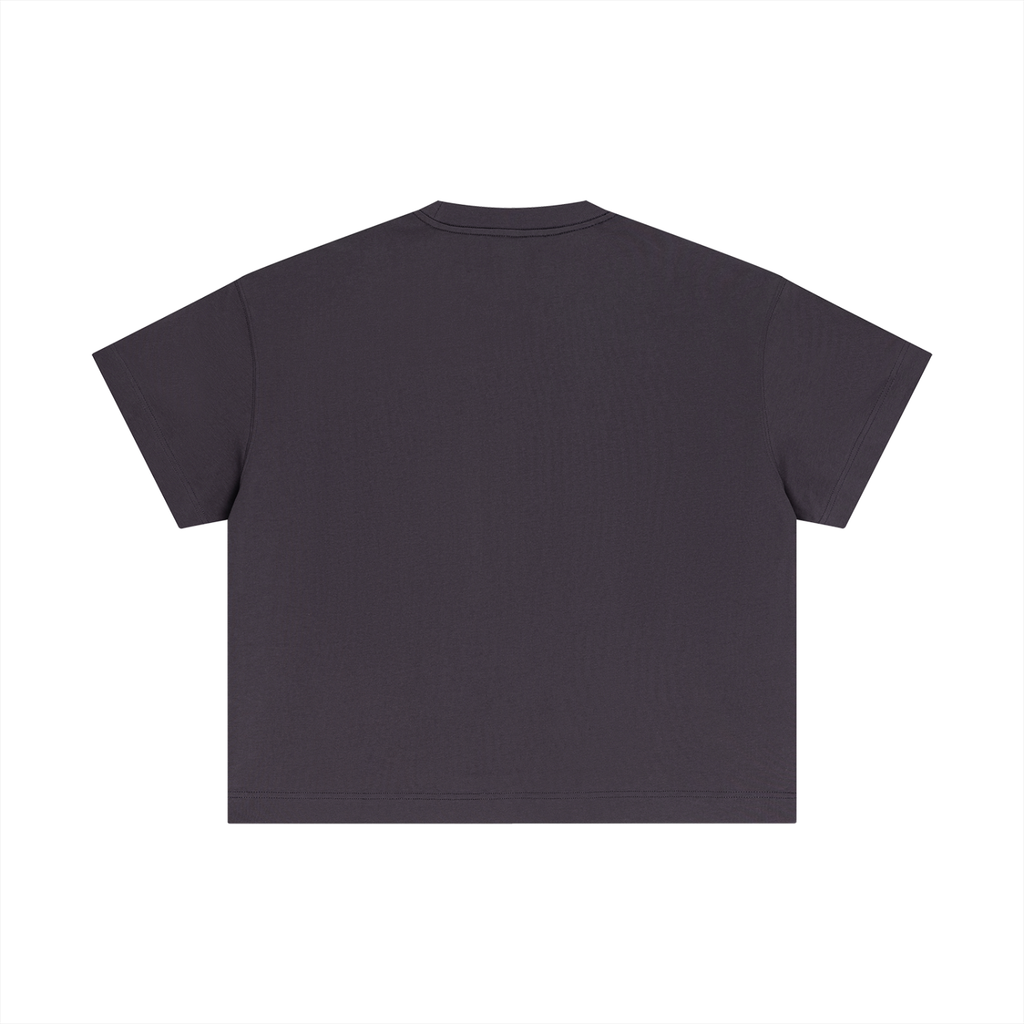 Statement Embroidered Cotton Boxy T-Shirt