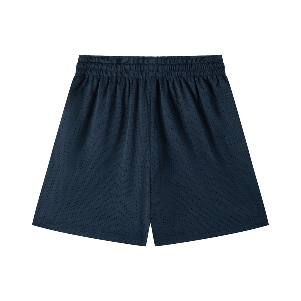 Navy Blue Mesh Shorts
