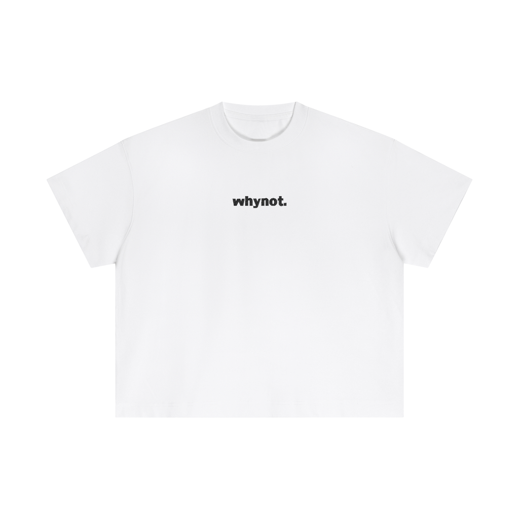Statement Embroidered Cotton Boxy T-Shirt