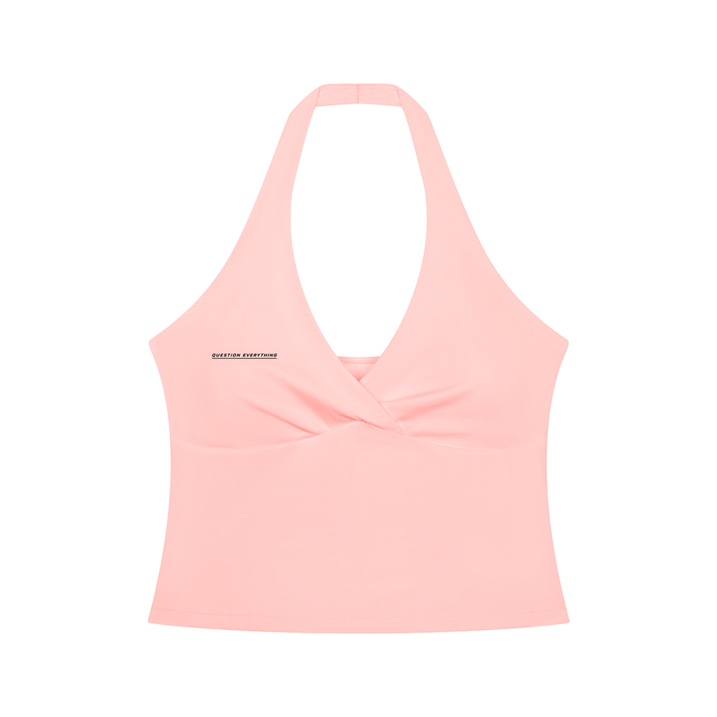 Women’s Ruched Halter Yoga Tank Top