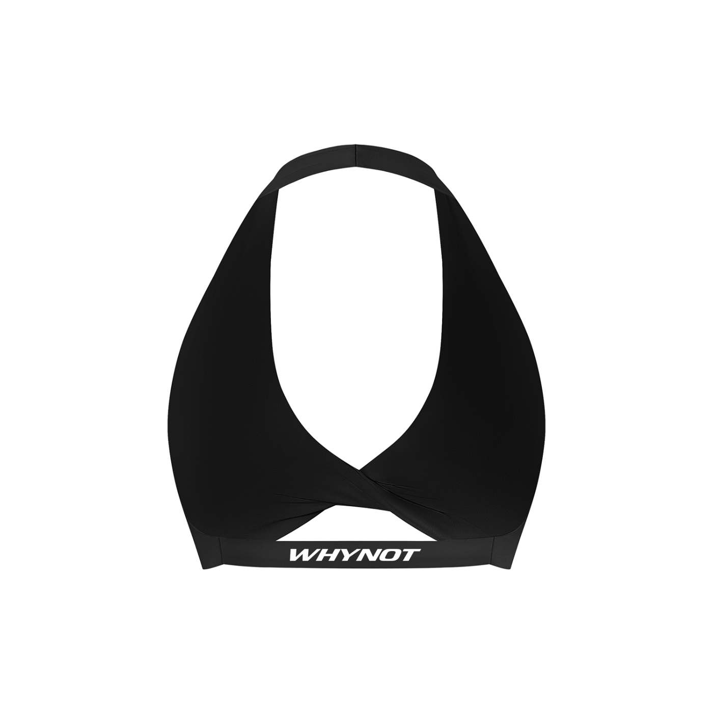 Women's Pleated Halter Sports Bra