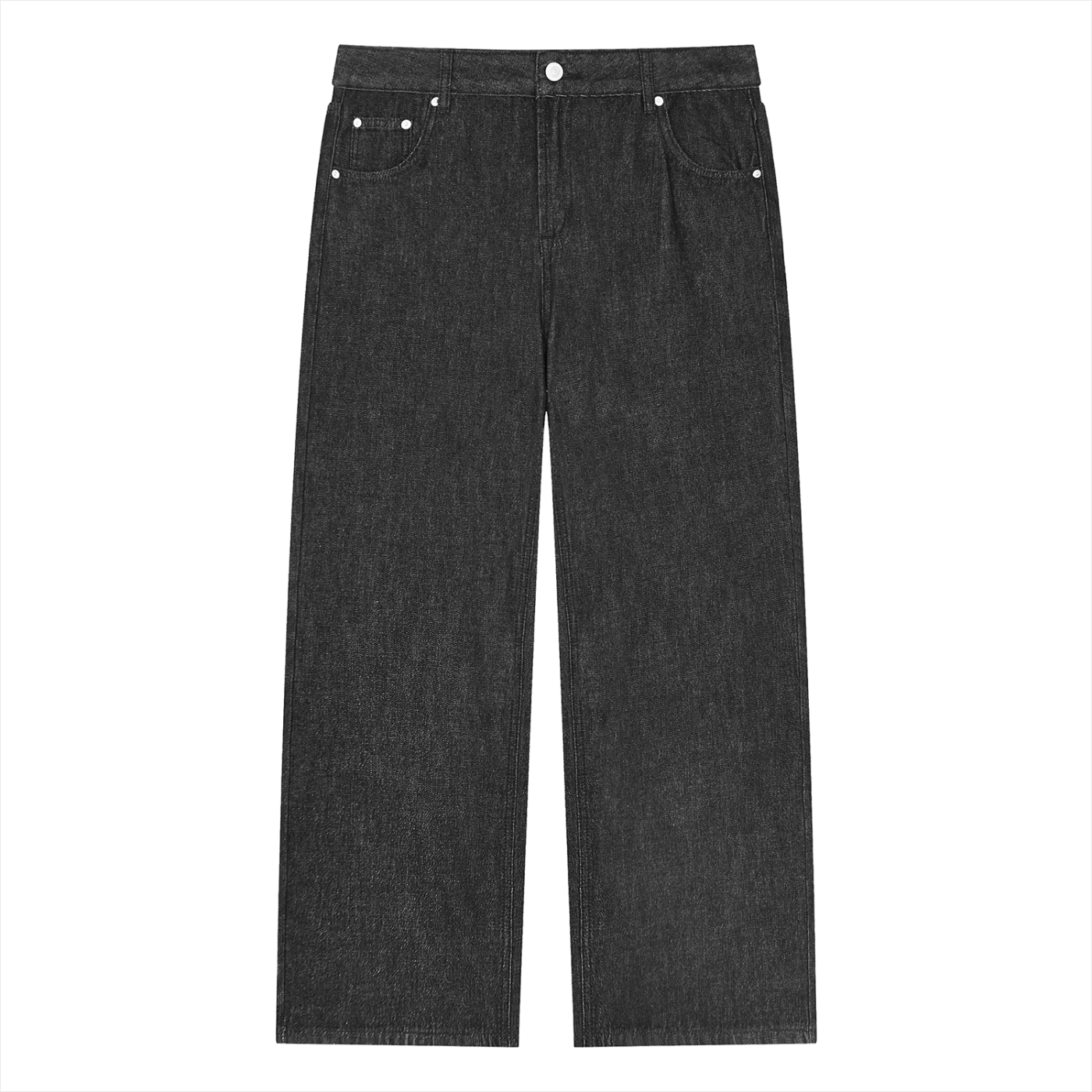Vintage Wash Straight Leg Jeans
