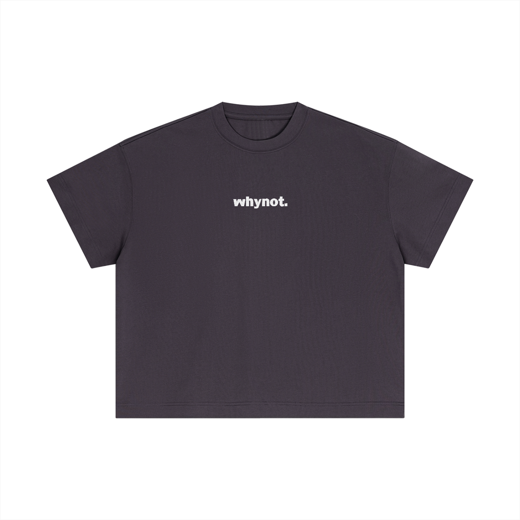Statement Embroidered Cotton Boxy T-Shirt