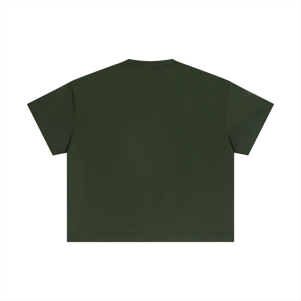 Statement Embroidered Cotton Boxy T-Shirt