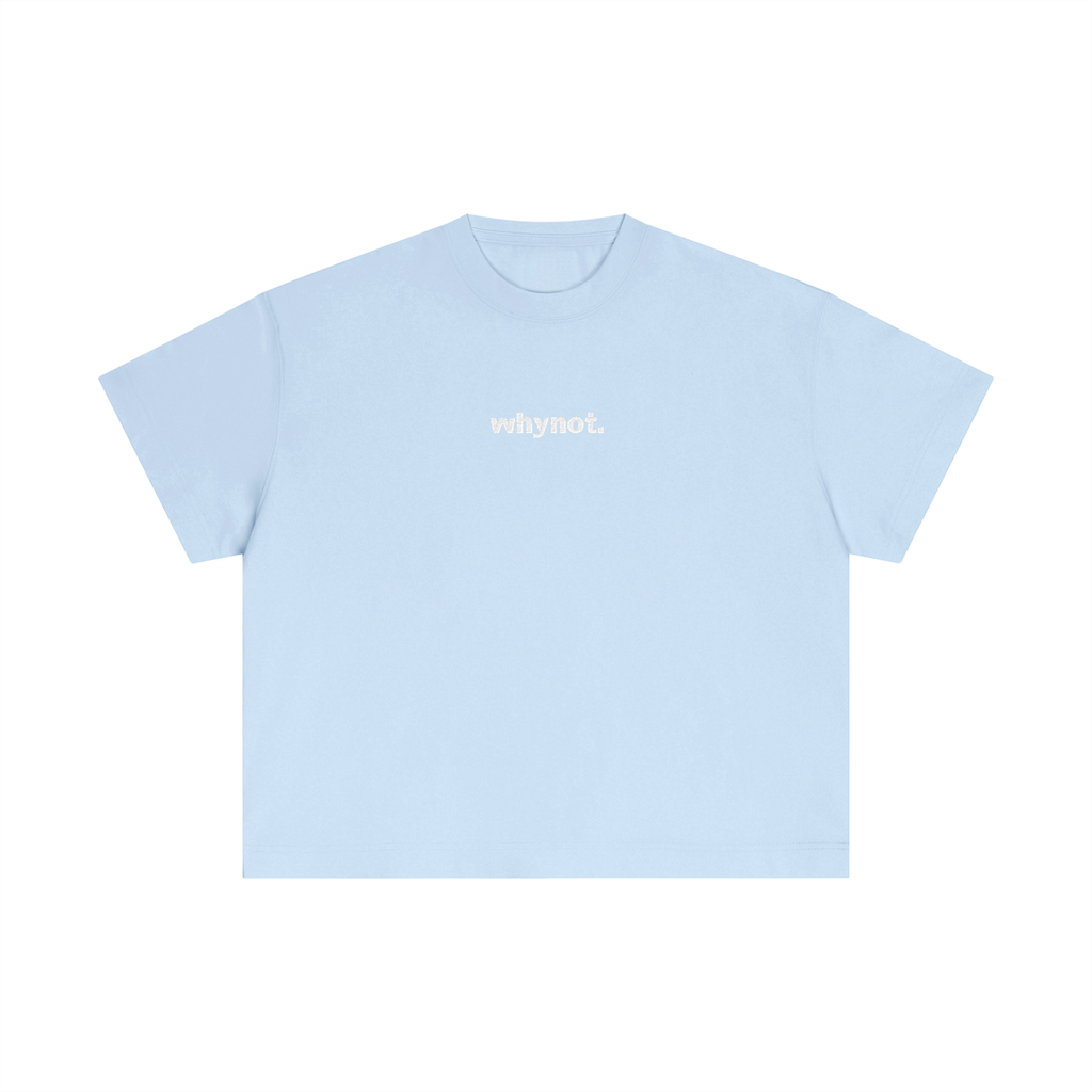 Statement Embroidered Cotton Boxy T-Shirt