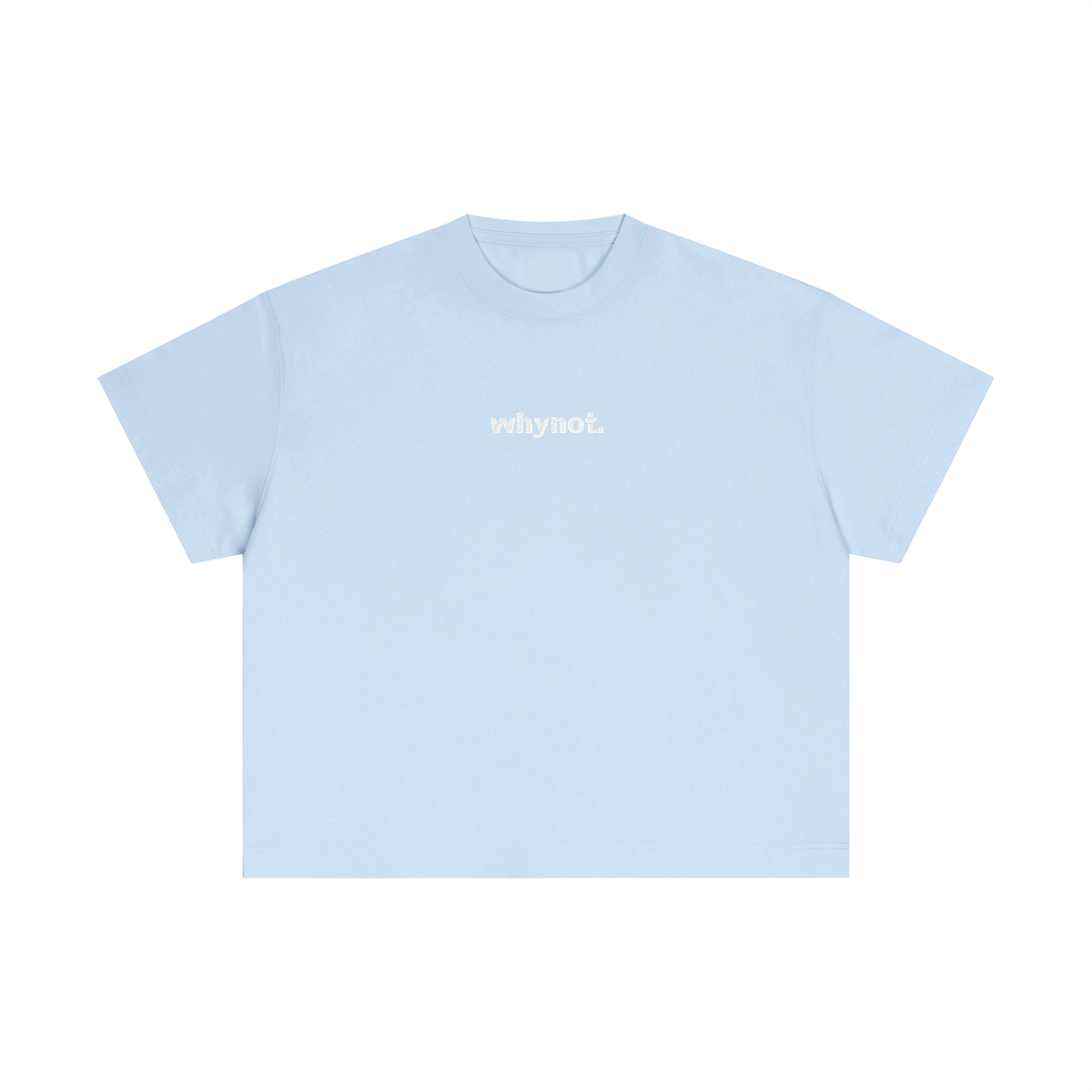 Statement Embroidered Cotton Boxy T-Shirt