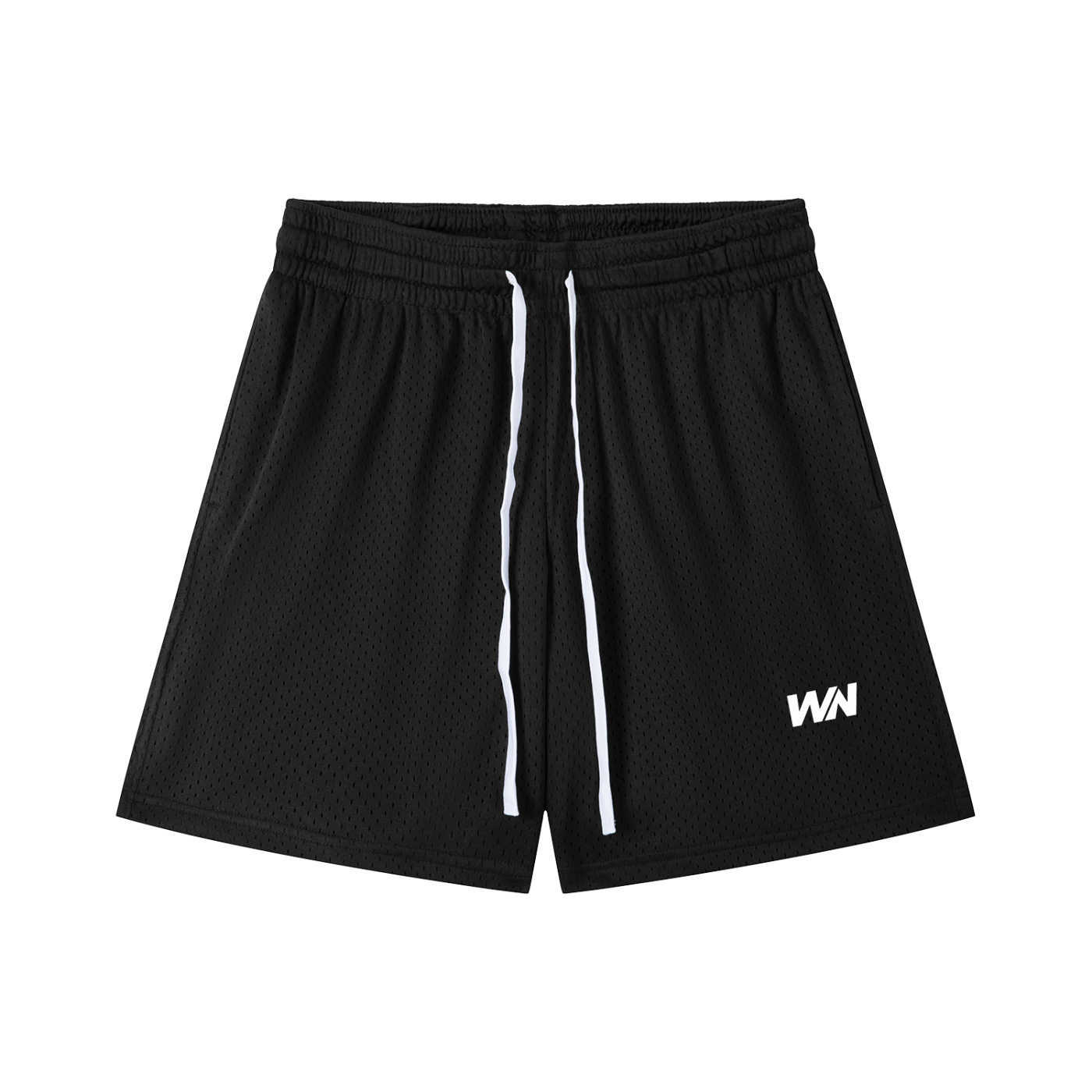 Black Mesh Shorts