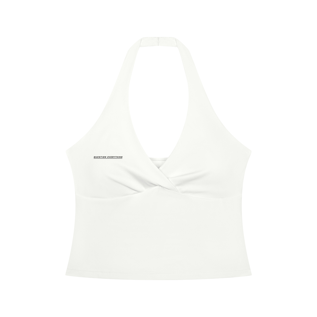 Women’s Ruched Halter Yoga Tank Top