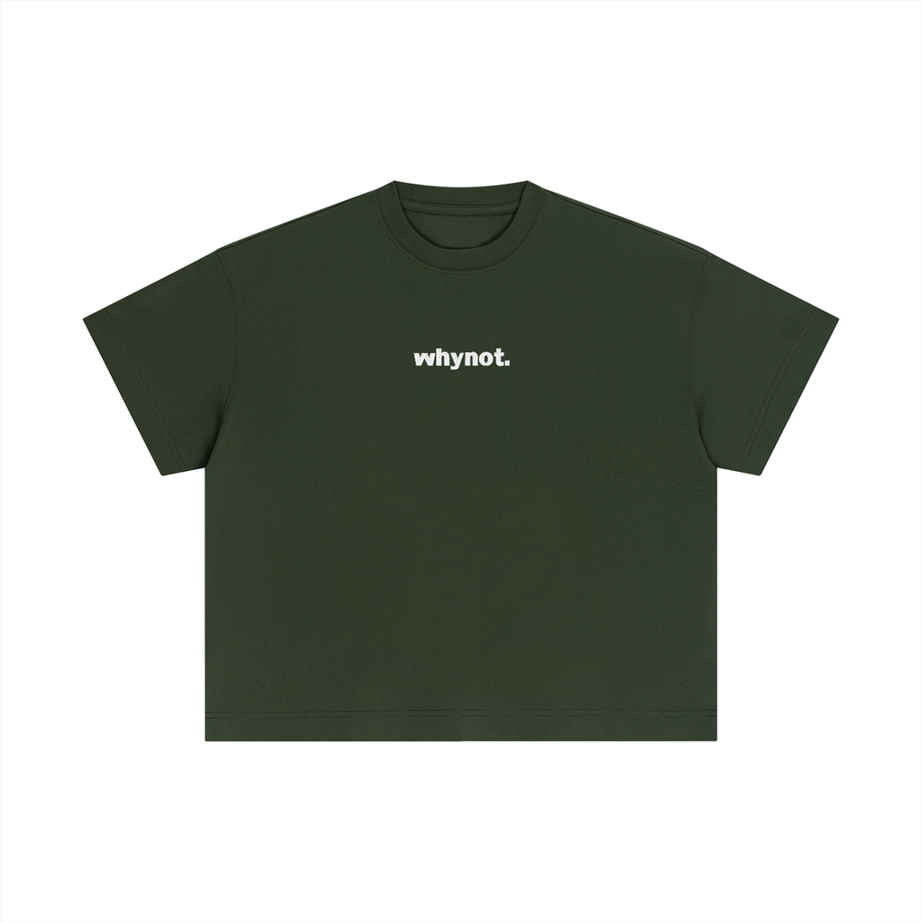 Statement Embroidered Cotton Boxy T-Shirt